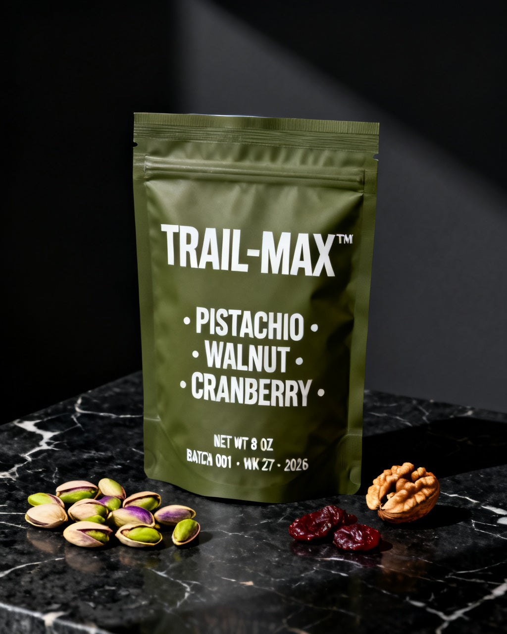 Pistachio · Walnut · Cranberry (8oz)